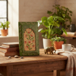Green Handpainted Wooden Wall Frame