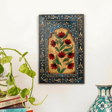 Blue Handpainted Wooden Wall Frame