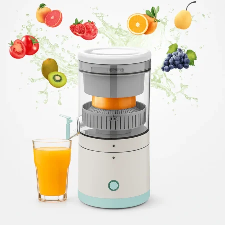 Electric Citrus Juicer – USB Rechargeable, Portable & Compact, Ideal for Fresh Juicing